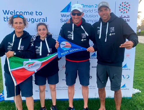 Dani Anglada conquista la plata en el Mundial de vela inclusiva